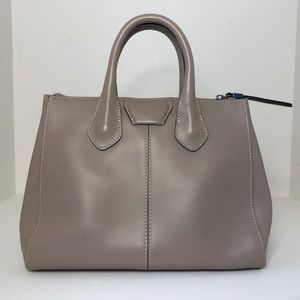 GIANNI CHIARINI Leather Handbag Taupe